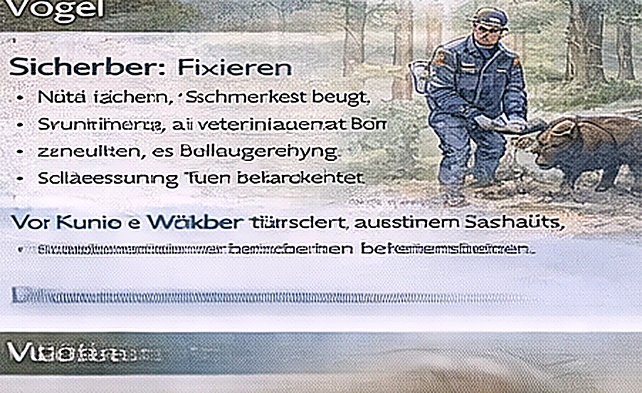 Immobilisation und Transport