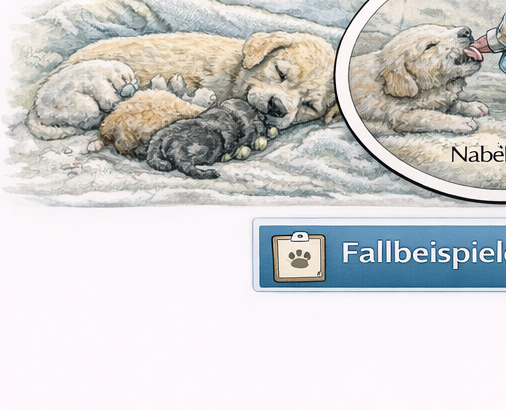 Nabelinfektion und Aspiration