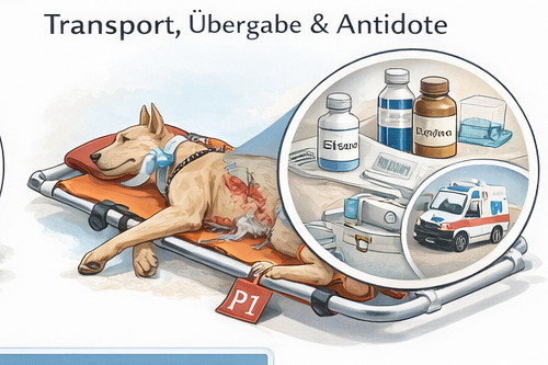 Transport, &Uuml;bergabe und Antidote